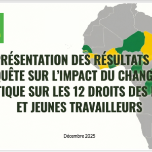 Rapport du MAEJT sur l&rsquo;impact du changement climatique sur les EJT